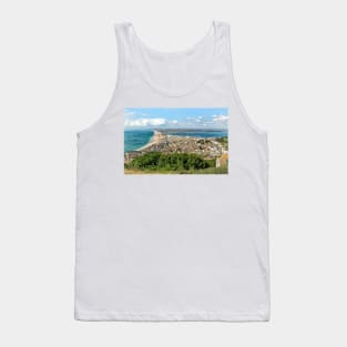 Chesil Beach, Dorset.  British coast landscape, seascape. Tank Top